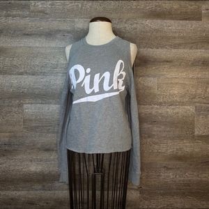 Pink sleeveless top